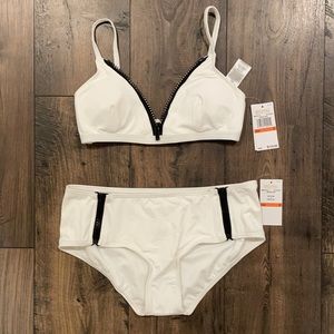 Michael kors small white zip cruise 2020 bikini